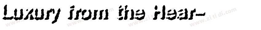 Luxury from the Hear字体转换
